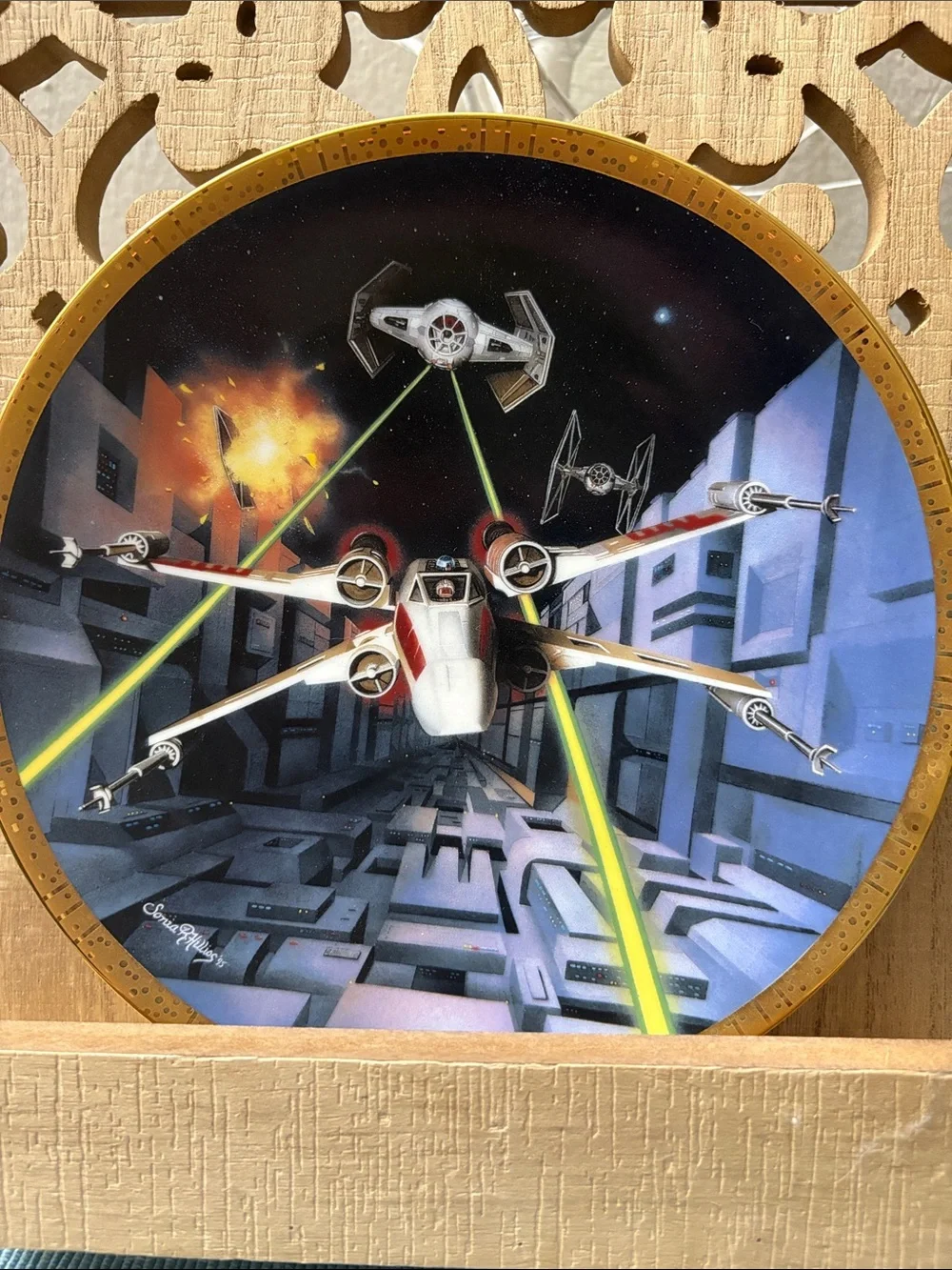 Star Wars decoration Wall Plaque in Red, White and Black